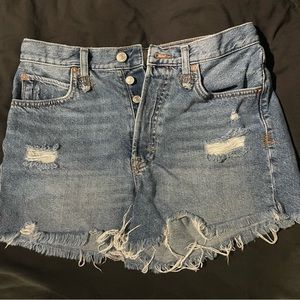 Like New Free People We the Free denim cutoff shirts medium denim size 27